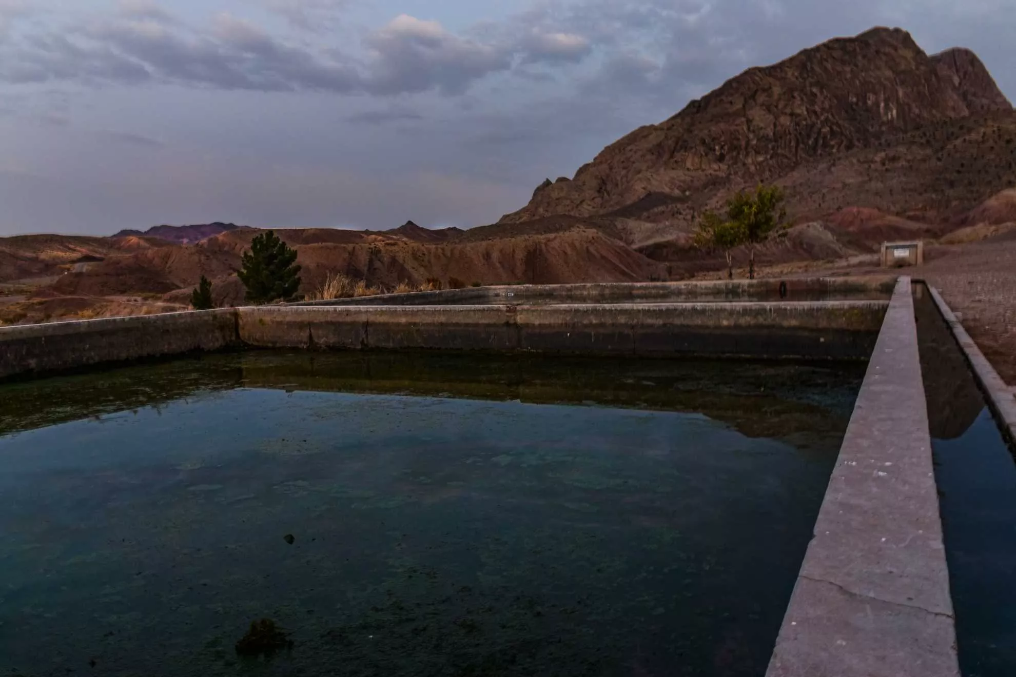 A pond in the mountains