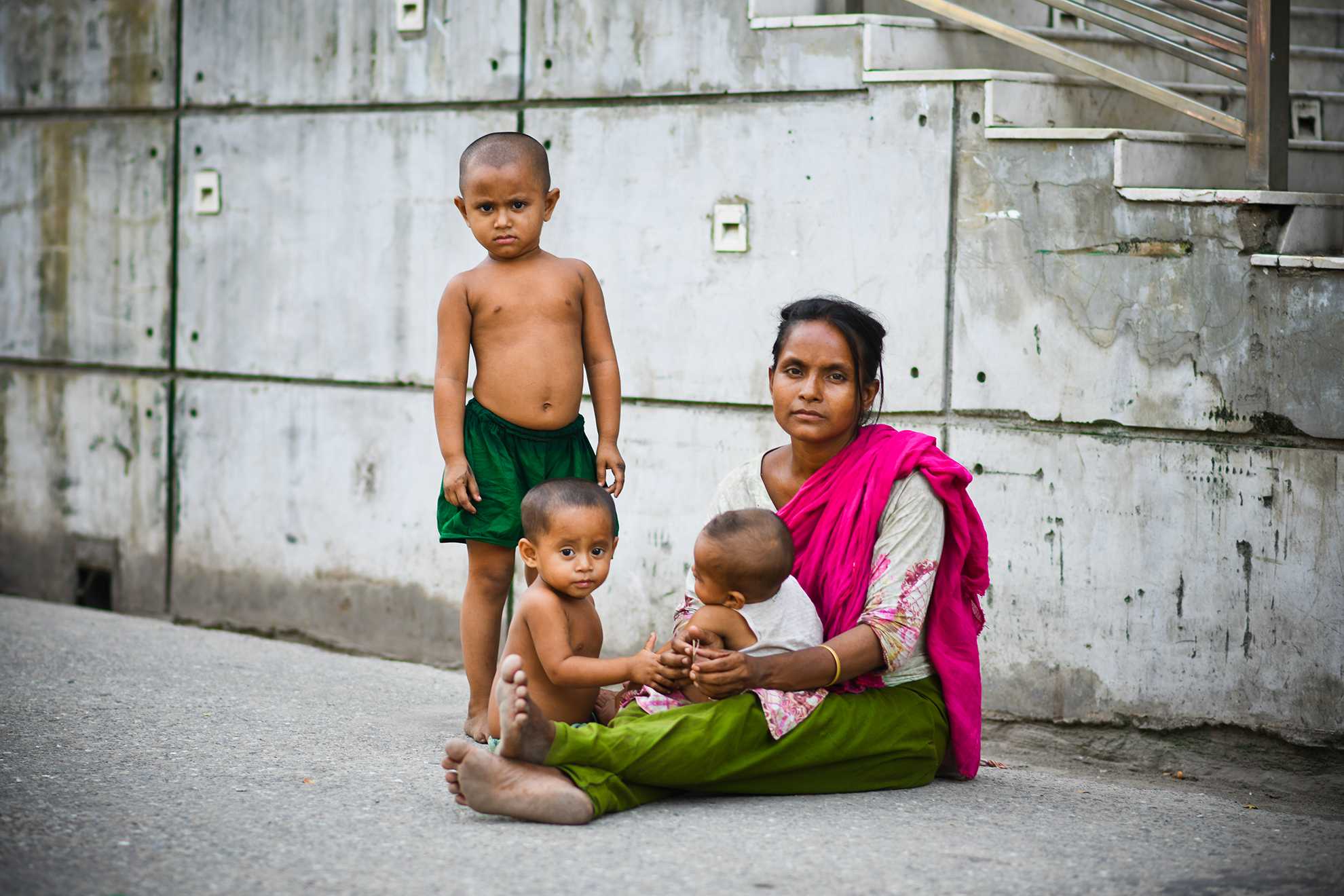 A Mother's Love Along the Roadside