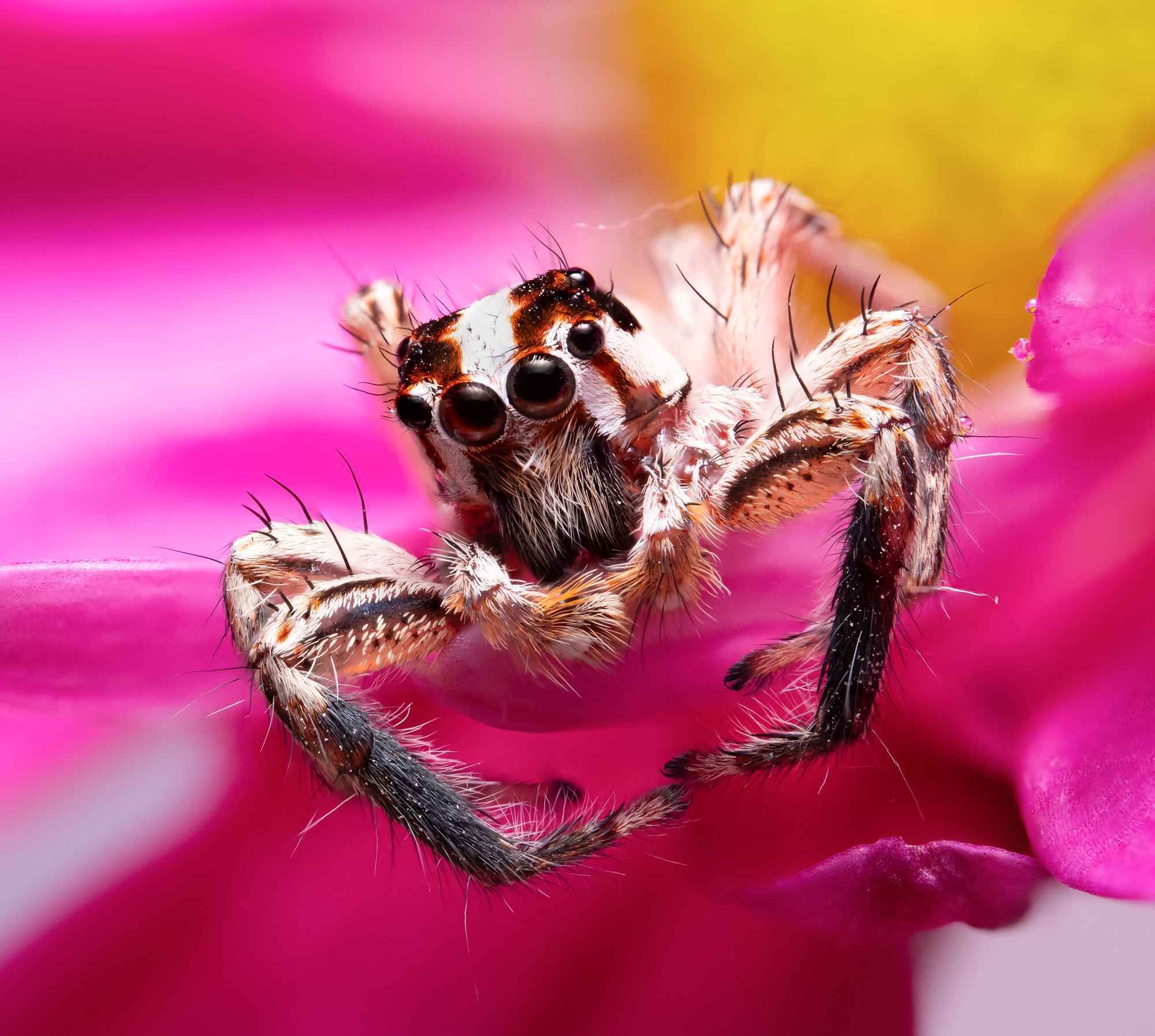 Jumping spider super macrography 